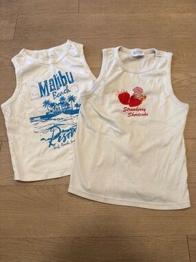 Bundle of 2 Graphic Tank Tops Strawberry Shortcake